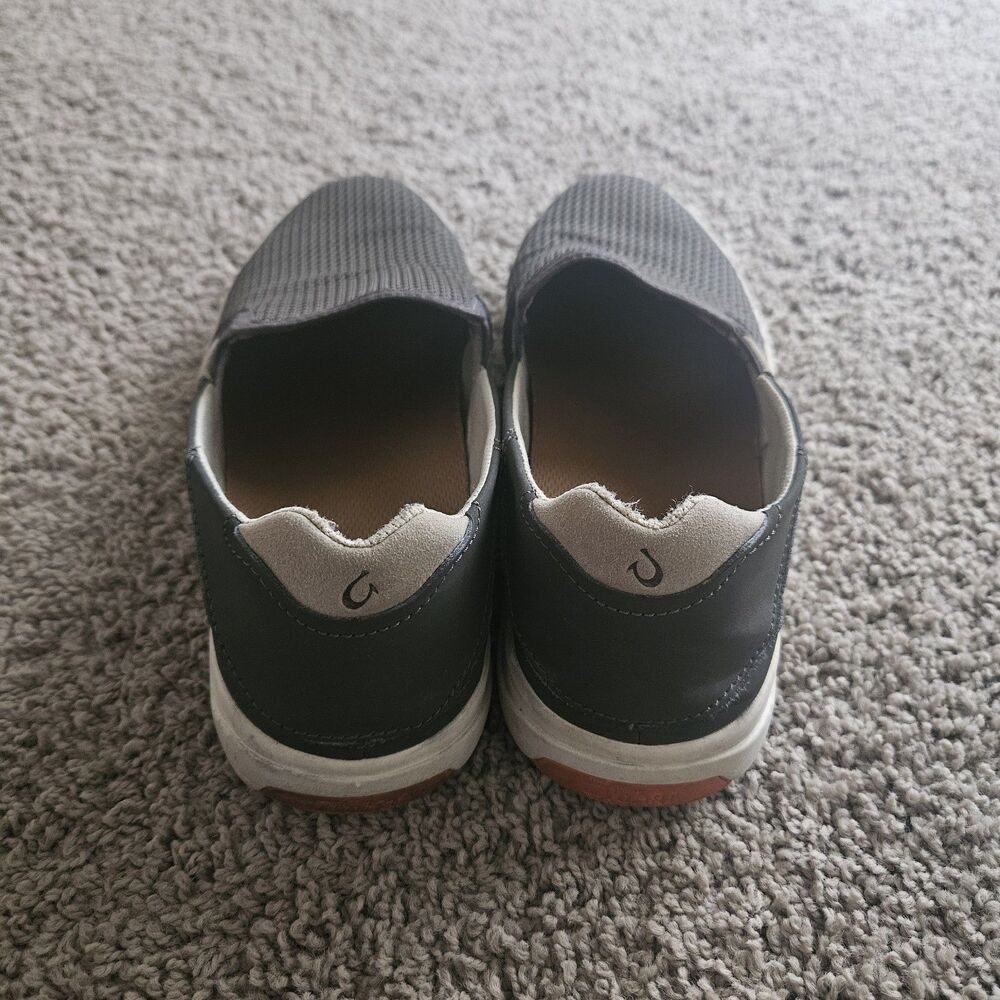 Olukai Lae'Ahi Gray Slip On Shoes Sneakers Mens Size 11 Mesh - Picture 3 of 8
